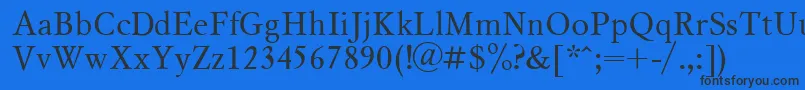 Msl1 Font – Black Fonts on Blue Background