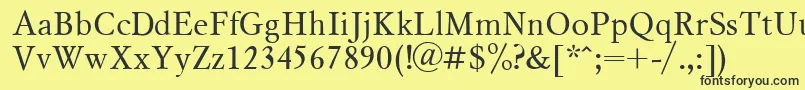 Msl1 Font – Black Fonts on Yellow Background