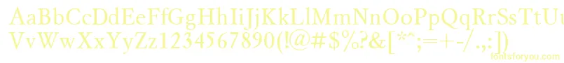 Шрифт Msl1 – жёлтые шрифты