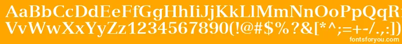 NuanceSsiBold Font – White Fonts on Orange Background