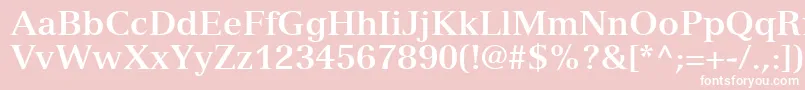 NuanceSsiBold Font – White Fonts on Pink Background