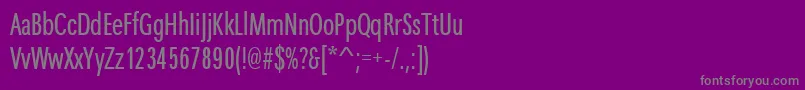Fonte MaximacyrtcyligcomRegular – fontes cinzas em um fundo violeta