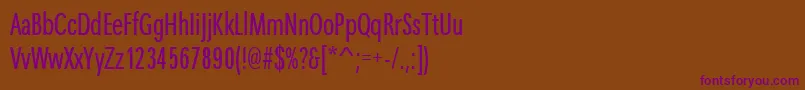 Шрифт MaximacyrtcyligcomRegular – фиолетовые шрифты на коричневом фоне