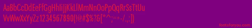 Шрифт MaximacyrtcyligcomRegular – красные шрифты на фиолетовом фоне