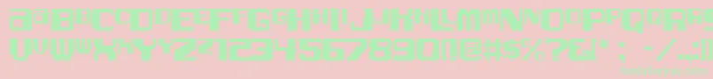 Alphatest Font – Green Fonts on Pink Background