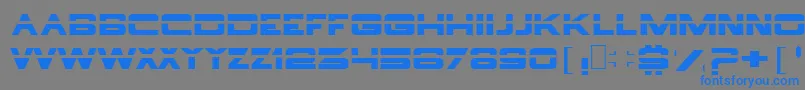 Borg ffy Font – Blue Fonts on Gray Background