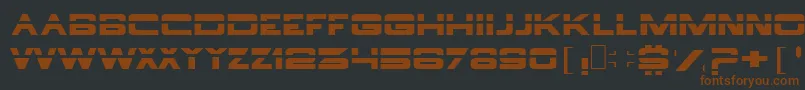 Borg ffy Font – Brown Fonts on Black Background