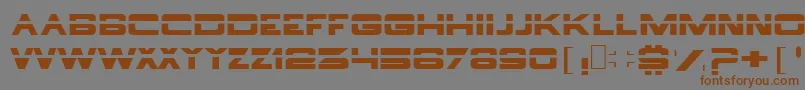 Borg ffy Font – Brown Fonts on Gray Background