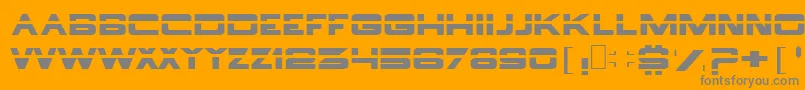 Borg ffy Font – Gray Fonts on Orange Background