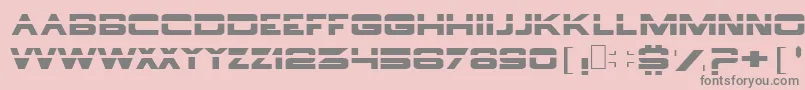 Borg ffy Font – Gray Fonts on Pink Background