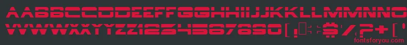 Borg ffy Font – Red Fonts on Black Background