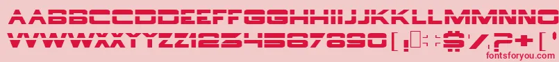 Borg ffy Font – Red Fonts on Pink Background