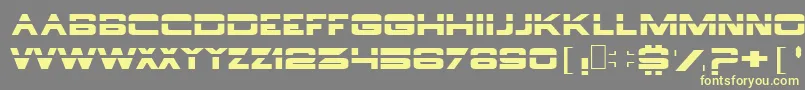 Шрифт Borg ffy – жёлтые шрифты на сером фоне