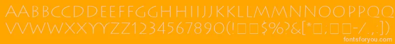 En savoir plus sur la police AustereLightSsiExtraLight Police AustereLightSsiExtraLight – polices roses sur fond orange
