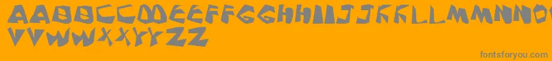 PinkNoise Font – Gray Fonts on Orange Background