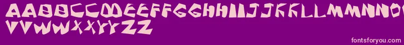 PinkNoise Font – Pink Fonts on Purple Background