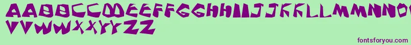 PinkNoise Font – Purple Fonts on Green Background