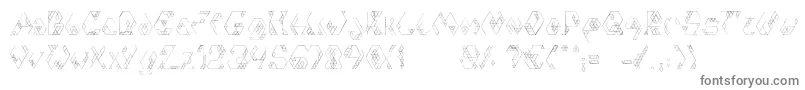 IsoHandmade-Schriftart – Graue Schriften