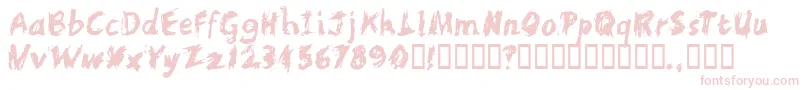 Scratchl Font – Pink Fonts on White Background