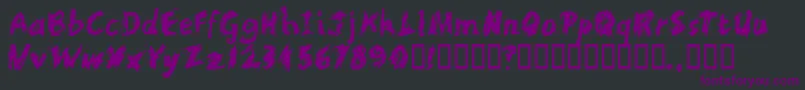 Scratchl Font – Purple Fonts on Black Background