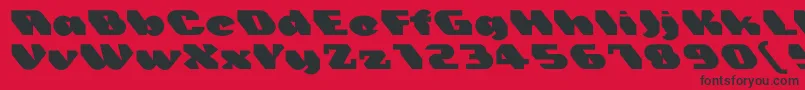 Trez Font – Black Fonts on Red Background