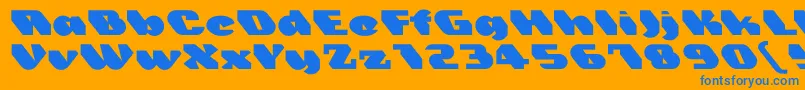 Trez-fontti – siniset fontit oranssilla taustalla