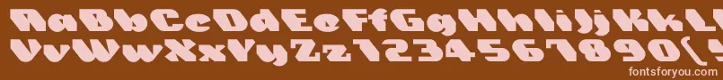 Шрифт Trez – розовые шрифты на коричневом фоне