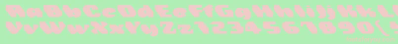fuente Trez – Fuentes Rosadas Sobre Fondo Verde