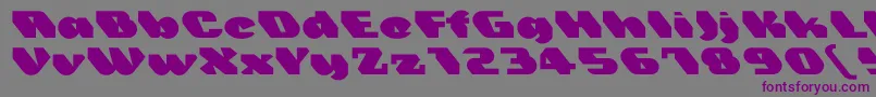 fuente Trez – Fuentes Moradas Sobre Fondo Gris