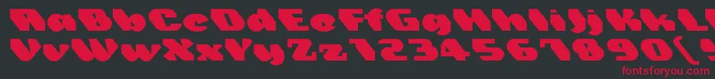 Trez Font – Red Fonts on Black Background