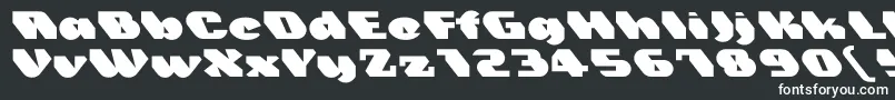 Trez Font – White Fonts on Black Background