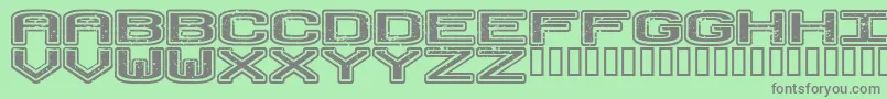 NohonorrollRegular Font – Gray Fonts on Green Background