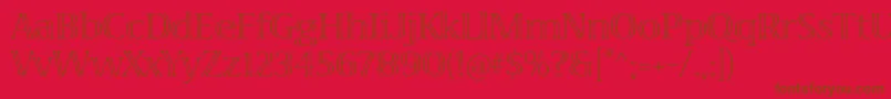 VivastdLight Font – Brown Fonts on Red Background