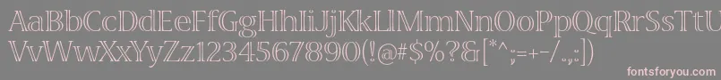 VivastdLight Font – Pink Fonts on Gray Background