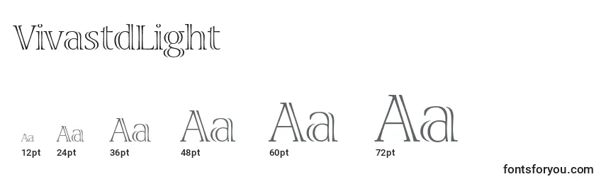 VivastdLight Font Sizes