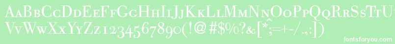 BodocapsdbNormal Font – White Fonts on Green Background