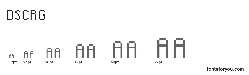DscRg Font Sizes