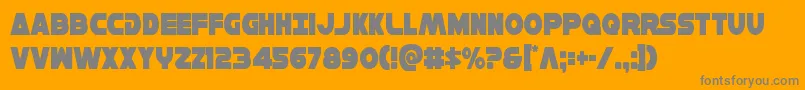 More about Hansolov3cond Font Hansolov3cond Font – Gray Fonts on Orange Background