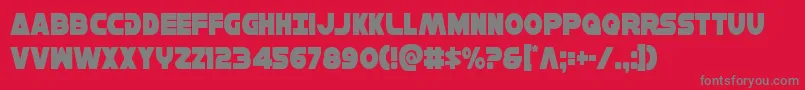 Hansolov3cond Font – Gray Fonts on Red Background