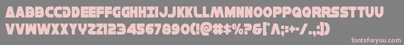 Шрифт Hansolov3cond – розовые шрифты на сером фоне