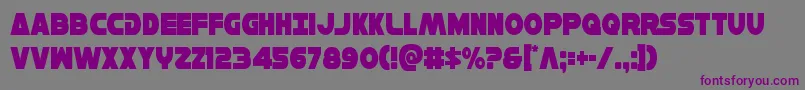Шрифт Hansolov3cond – фиолетовые шрифты на сером фоне