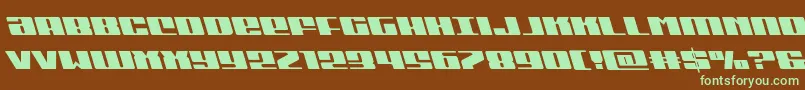 Michiganleft Font – Green Fonts on Brown Background