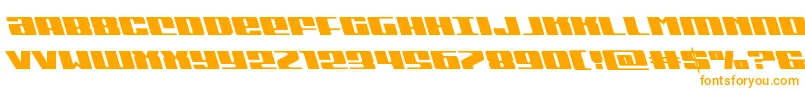 Michiganleft-Schriftart – Orangefarbene Schriften