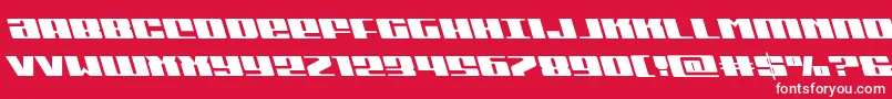 Michiganleft Font – White Fonts on Red Background