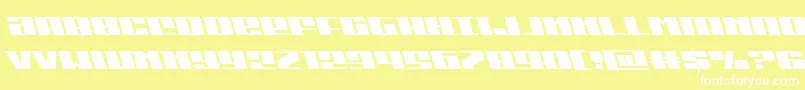 fuente Michiganleft – Fuentes Blancas Sobre Fondo Amarillo