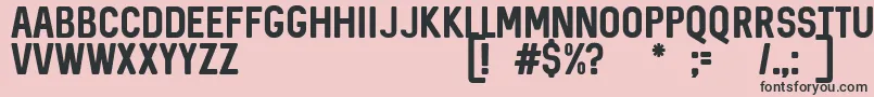 SequelDemo Font – Black Fonts on Pink Background