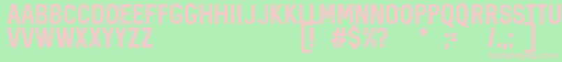 SequelDemo Font – Pink Fonts on Green Background