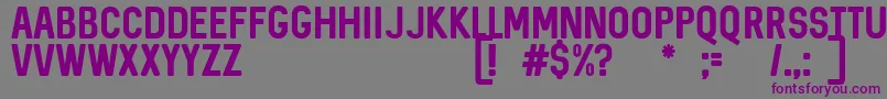 SequelDemo Font – Purple Fonts on Gray Background