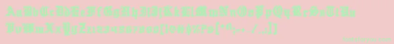 Questknighta Font – Green Fonts on Pink Background