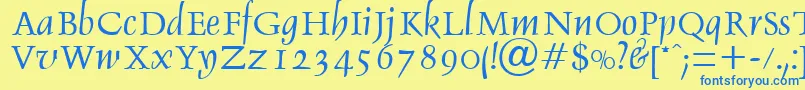 More about DebdenRegularDb Font DebdenRegularDb Font – Blue Fonts on Yellow Background